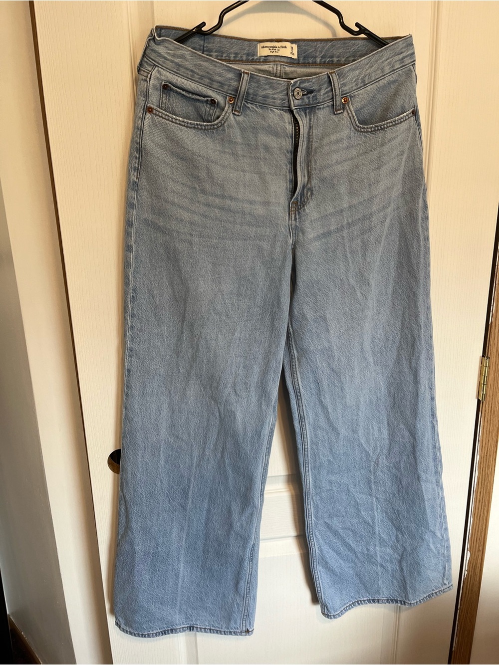 Abercrombie & Fitch Light Blue Wide Leg Jeans